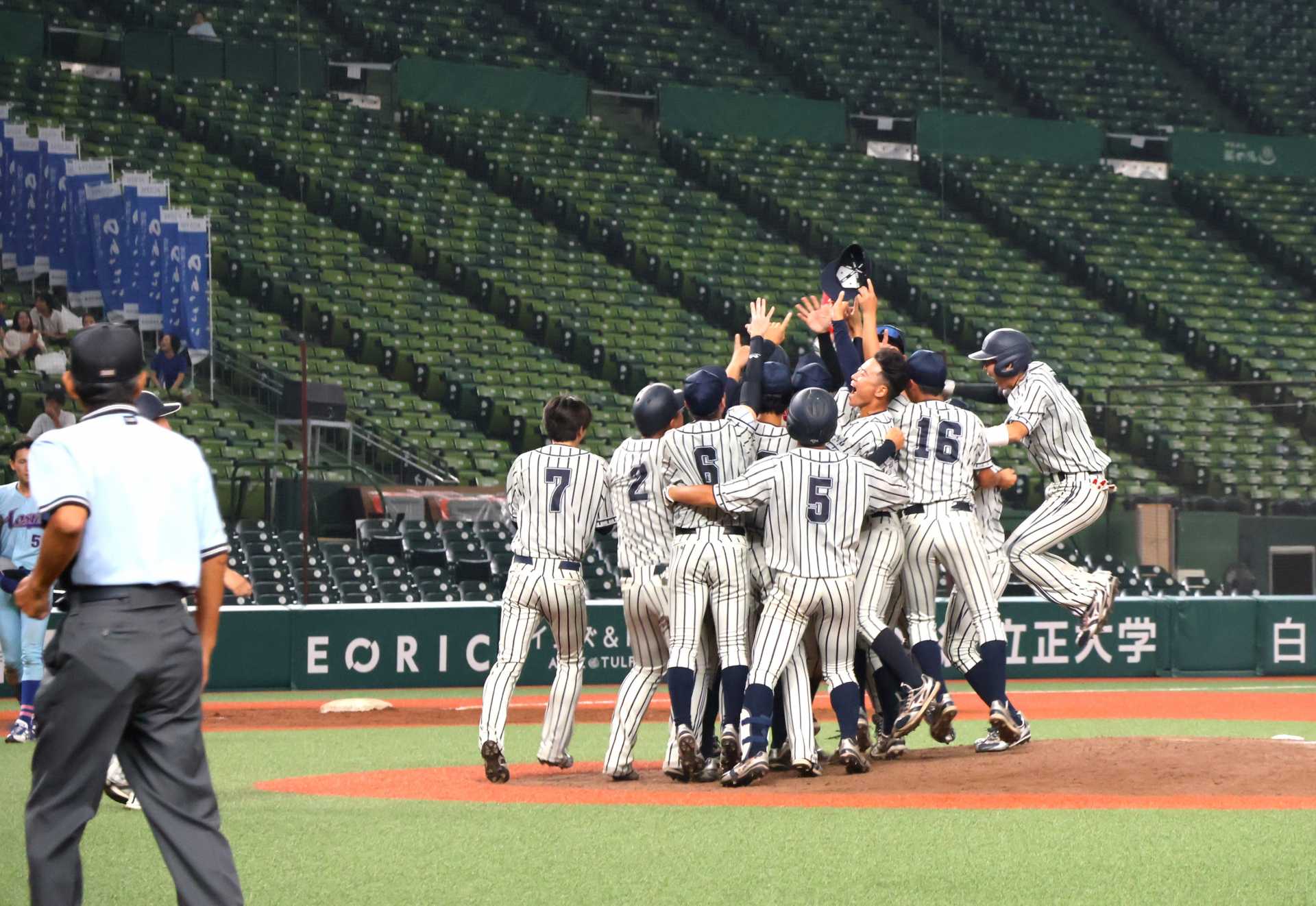 劇的な逆転サヨナラでの優勝の瞬間（ベルーナドームで）