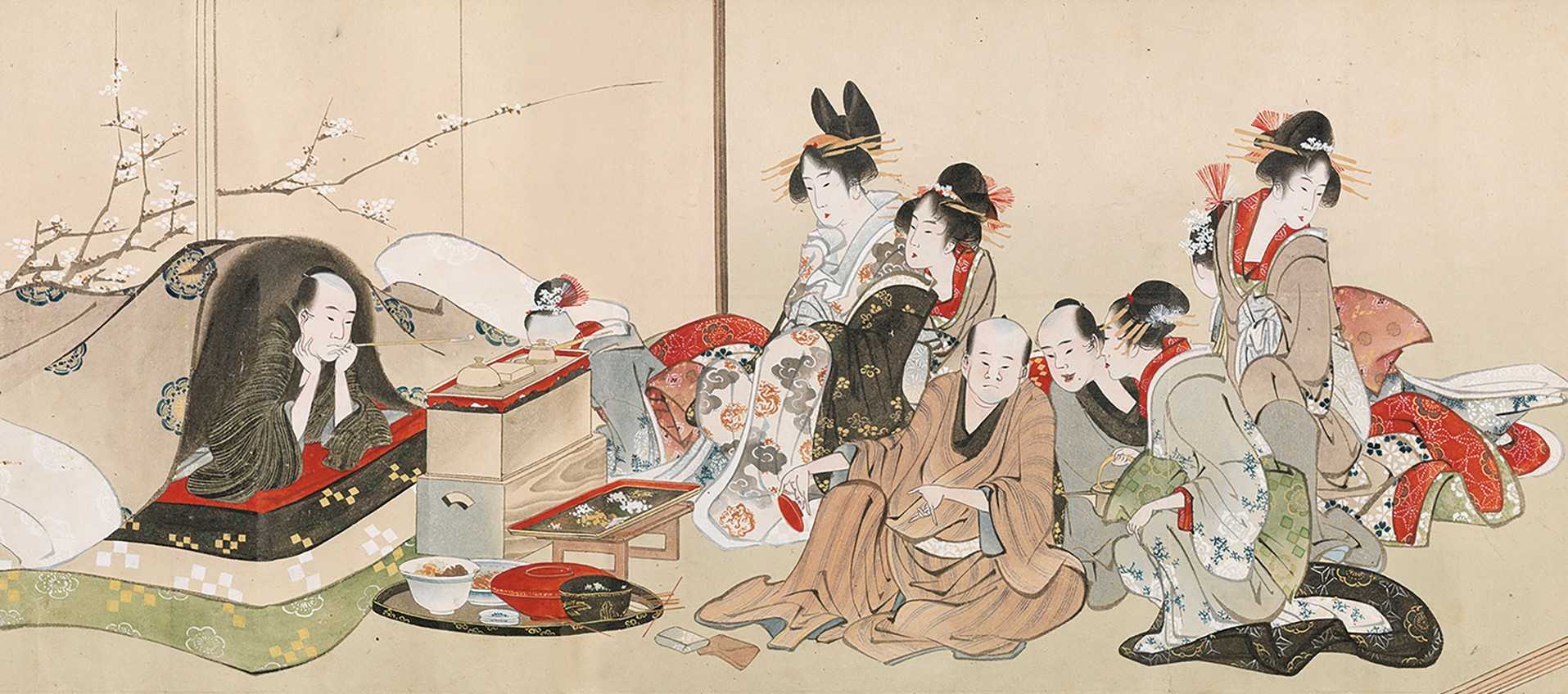 葛飾北斎「隅田川両岸景色図巻」（部分）（半期巻き替え・通期）すみだ北斎美術館蔵