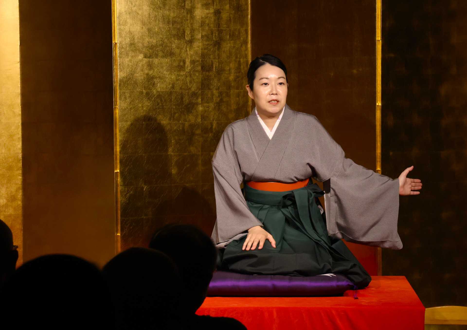 「『北斎の娘』を聴く会２０２６」を１０月４日に東京・後楽園の文京シビックホール小ホールで行う林家あんこ。来年３月２１日から真打披露興行も行う